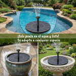 🌱FUENTE SOLAR DECORATIVA FLOTANTE - SIN ELECTRICIDAD☀️⛲
