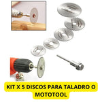 Convierte Tu Taladro En Una Sierra Portatil: Kit 5 Discos Tambien Para Mototool