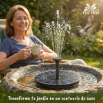 🌱FUENTE SOLAR DECORATIVA FLOTANTE - SIN ELECTRICIDAD☀️⛲