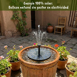 🌱FUENTE SOLAR DECORATIVA FLOTANTE - SIN ELECTRICIDAD☀️⛲