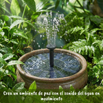 🌱FUENTE SOLAR DECORATIVA FLOTANTE - SIN ELECTRICIDAD☀️⛲