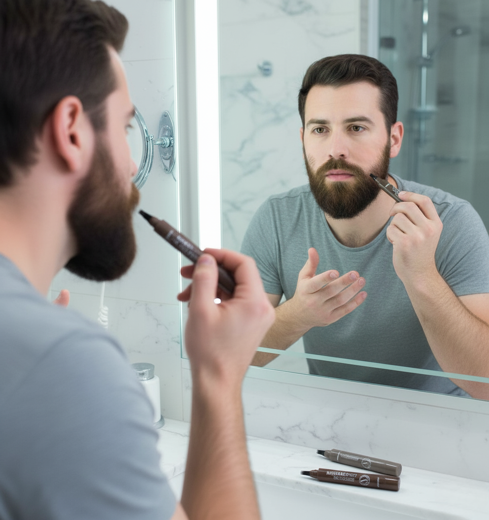 💈🪒2 Lapíces para barba con efecto MICROBLADING – IMPERMEABLE🪒💈