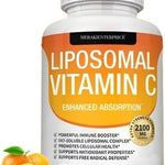 VITAMINA C LIPOSOMAL 2100 MG 90 CAP | ALTA ABSORCIÓN AYUDA A UNA PIEL RADIANTE Y CIRCULACIÓN SALUDABLE