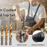 🔧🛠️Kit de 6 Brocas Giratorias HSS Recubiertas de Titanio🔧🛠️