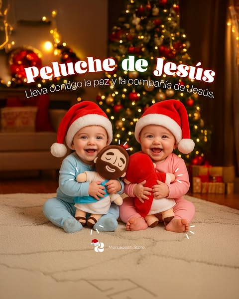 PELUCHE DE JESUS RELAJANTE, TRANQUILIDAD Y FE✨