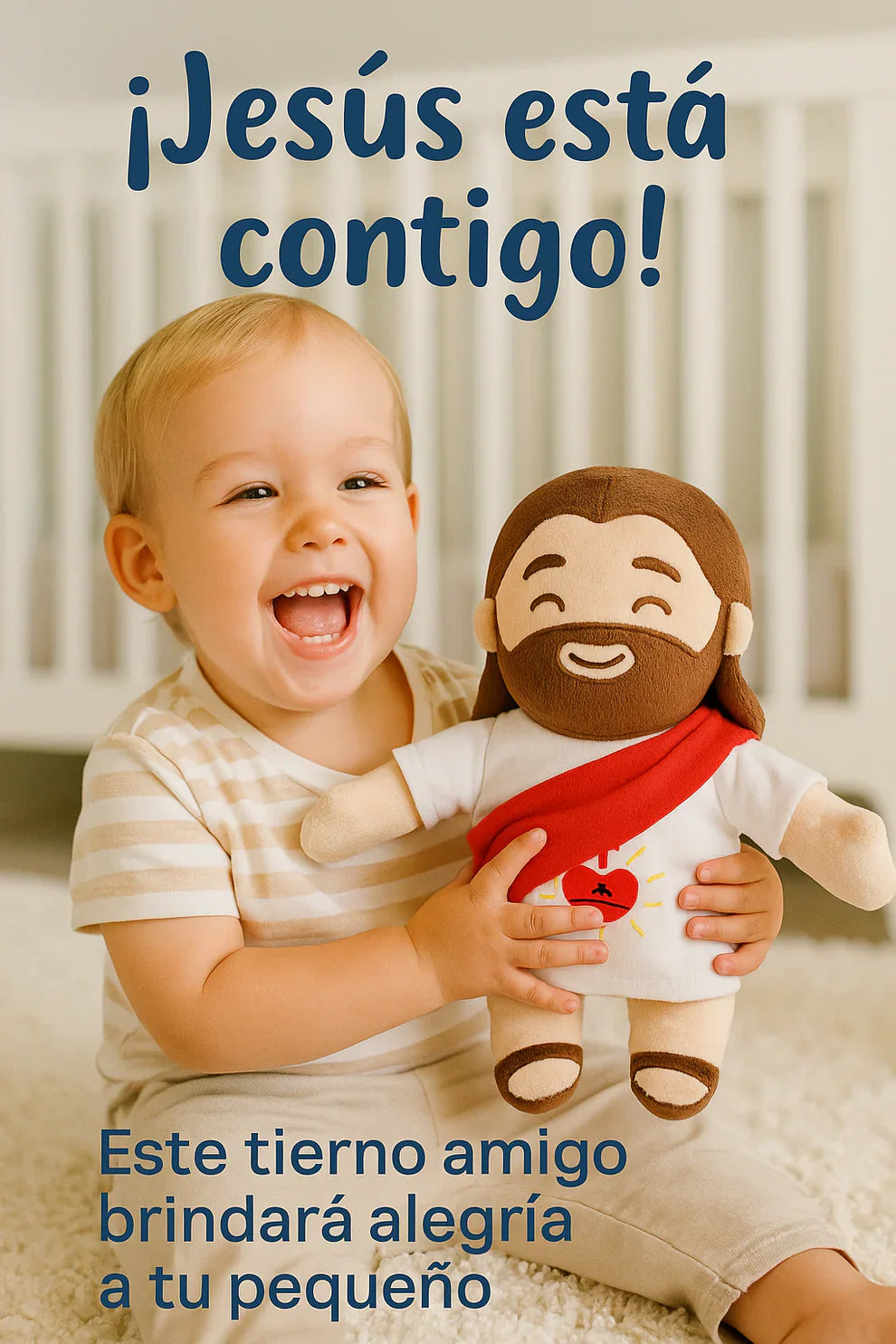 PELUCHE DE JESUS RELAJANTE, TRANQUILIDAD Y FE✨